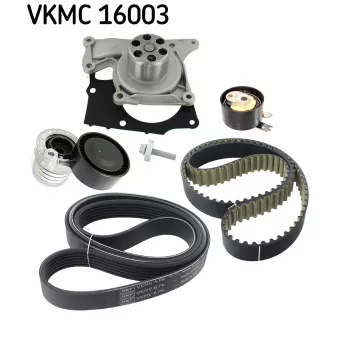 Pompe à eau + kit de courroie crantée SKF OEM 117208309R
