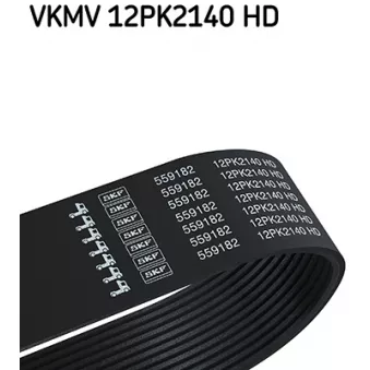 Courroie trapézoïdale à nervures SKF VKMV 12PK2140 HD