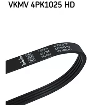Courroie trapézoïdale à nervures SKF VKMV 4PK1025 HD