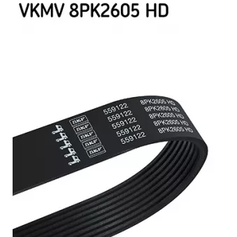 Courroie trapézoïdale à nervures SKF OEM 9069970992