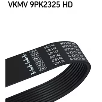 SKF VKMV 9PK2325 HD - Courroie trapézoïdale à nervures