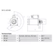 BOSCH 0 986 017 240 - Démarreur