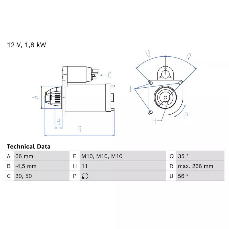 Démarreur BOSCH 0 986 018 970 - Visuel 2