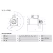 BOSCH 0 986 021 190 - Démarreur
