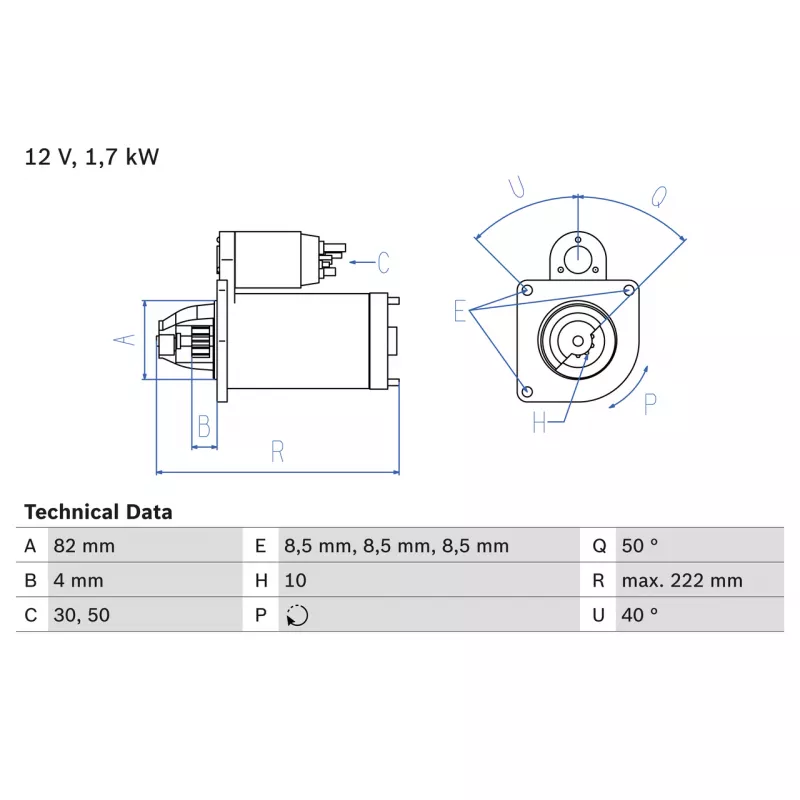 Démarreur BOSCH 0 986 022 061 - Visuel 2