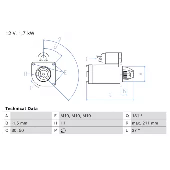 BOSCH 0 986 026 710 - Démarreur