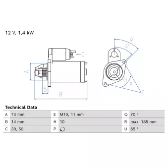 BOSCH 0 986 027 620 - Démarreur