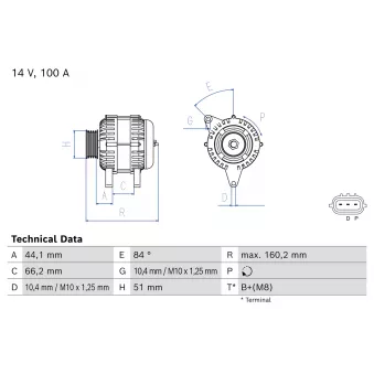 Alternateur BOSCH OEM A5TL0491