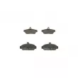 BOSCH 0 986 424 092 - Jeu de 4 plaquettes de frein avant