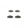 BOSCH 0 986 424 092 - Jeu de 4 plaquettes de frein avant