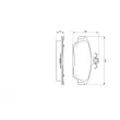 BOSCH 0 986 424 092 - Jeu de 4 plaquettes de frein avant