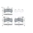 BOSCH 0 986 424 104 - Jeu de 4 plaquettes de frein avant