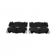 BOSCH 0 986 424 387 - Jeu de 4 plaquettes de frein avant