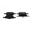 BOSCH 0 986 424 443 - Jeu de 4 plaquettes de frein avant