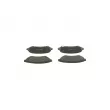 BOSCH 0 986 424 466 - Jeu de 4 plaquettes de frein avant