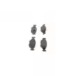 BOSCH 0 986 424 514 - Jeu de 4 plaquettes de frein avant