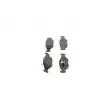 BOSCH 0 986 424 514 - Jeu de 4 plaquettes de frein avant