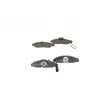 BOSCH 0 986 424 551 - Jeu de 4 plaquettes de frein avant