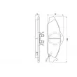 BOSCH 0 986 424 551 - Jeu de 4 plaquettes de frein avant