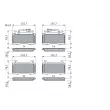 BOSCH 0 986 424 851 - Jeu de 4 plaquettes de frein avant