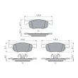 BOSCH 0 986 460 018 - Jeu de 4 plaquettes de frein avant