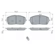 BOSCH 0 986 460 035 - Jeu de 4 plaquettes de frein avant