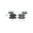 BOSCH 0 986 460 043 - Jeu de 4 plaquettes de frein arrière