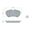 BOSCH 0 986 460 046 - Jeu de 4 plaquettes de frein avant
