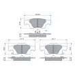 BOSCH 0 986 460 081 - Jeu de 4 plaquettes de frein avant