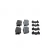 BOSCH 0 986 460 119 - Jeu de 4 plaquettes de frein arrière