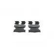 BOSCH 0 986 460 119 - Jeu de 4 plaquettes de frein arrière