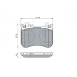 BOSCH 0 986 460 124 - Jeu de 4 plaquettes de frein avant