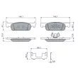 BOSCH 0 986 460 125 - Jeu de 4 plaquettes de frein avant