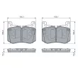 BOSCH 0 986 460 156 - Jeu de 4 plaquettes de frein avant
