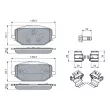 BOSCH 0 986 460 165 - Jeu de 4 plaquettes de frein avant