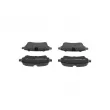 BOSCH 0 986 460 186 - Jeu de 4 plaquettes de frein arrière