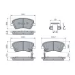 BOSCH 0 986 460 189 - Jeu de 4 plaquettes de frein avant