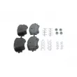 BOSCH 0 986 460 291 - Jeu de 4 plaquettes de frein avant