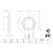 BOSCH 0 986 479 J14 - Disque de frein arrière