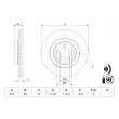 BOSCH 0 986 479 J33 - Disque de frein arrière