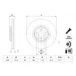 BOSCH 0 986 479 J94 - Disque de frein arrière