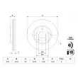 Jeu de 2 disques de frein arrière BOSCH [0 986 479 K58]