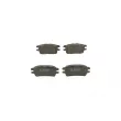 BOSCH 0 986 494 212 - Jeu de 4 plaquettes de frein avant