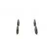 BOSCH 0 986 494 212 - Jeu de 4 plaquettes de frein avant