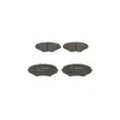 BOSCH 0 986 494 220 - Jeu de 4 plaquettes de frein avant