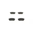 BOSCH 0 986 494 223 - Jeu de 4 plaquettes de frein arrière
