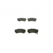 BOSCH 0 986 494 234 - Jeu de 4 plaquettes de frein avant