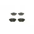 BOSCH 0 986 494 243 - Jeu de 4 plaquettes de frein arrière