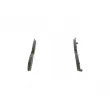 BOSCH 0 986 494 258 - Jeu de 4 plaquettes de frein avant