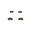 BOSCH 0 986 494 274 - Jeu de 4 plaquettes de frein arrière